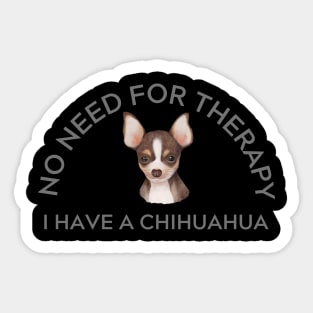 Therapy Chihuahua Sticker